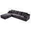 Canapé modulaire infonuagique avec deux poufs-1205854949