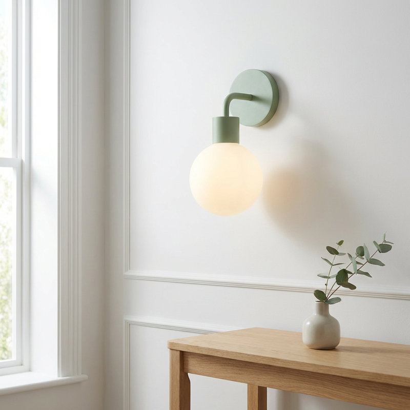 Applique murale sans outils, applique murale rechargeable, éclairage chaud Sage Green Poplight, Poplight vert sauge