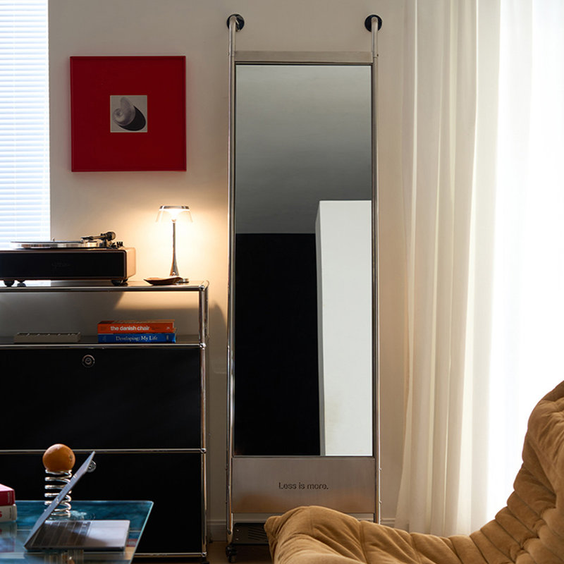Miroirs pleine longueur en acier inoxydable de forme libre