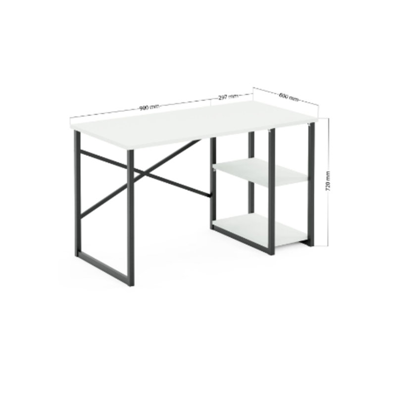 Angelissa Metal Base Computer Table