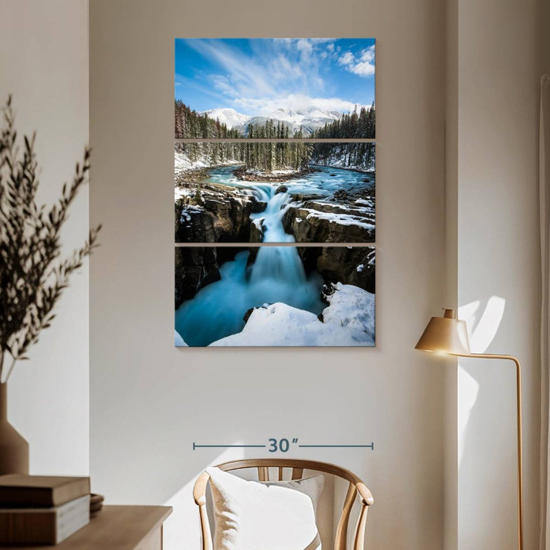 Alvord Frosty Waterfall, 65" H x 42" W