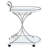 2-Tier Glass Shelf Metal Bar Cart-128970400