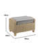 70cm Wide Striped Footstool Ottoman
