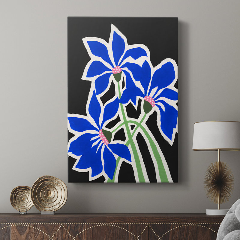 Fleurs pop IV - galerie Cavas sur mesure, H 48 po x l 32 po