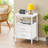 Night Stand With Charger Station, 2 Drawer Nightstand, Bed Side Table With Fabric Dresser End Table For Bedroom-1008761573-1020472362