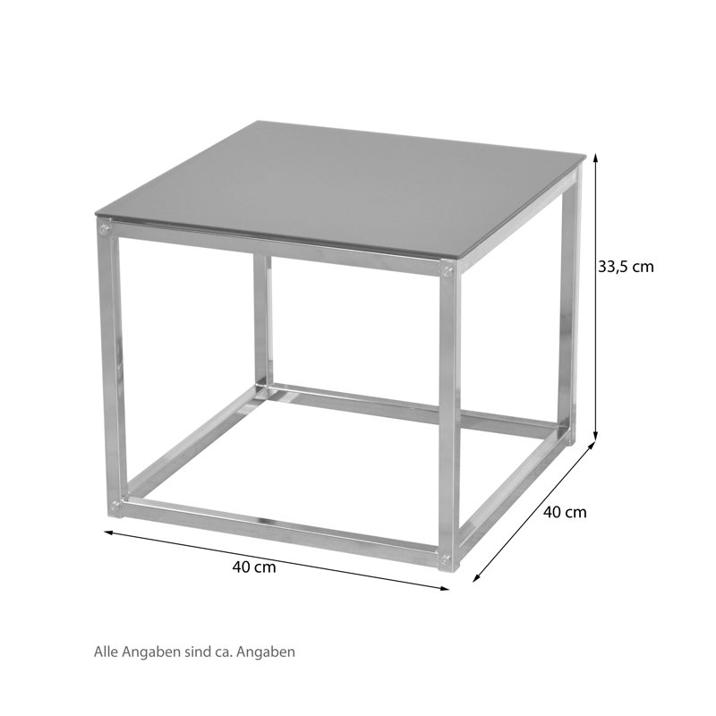 Helgard glass side table