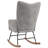 Khennedi Rocking Chair Velvet-1609273467