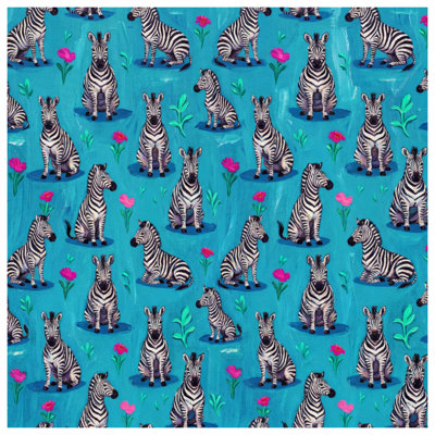 Édredon zébré à motif floral