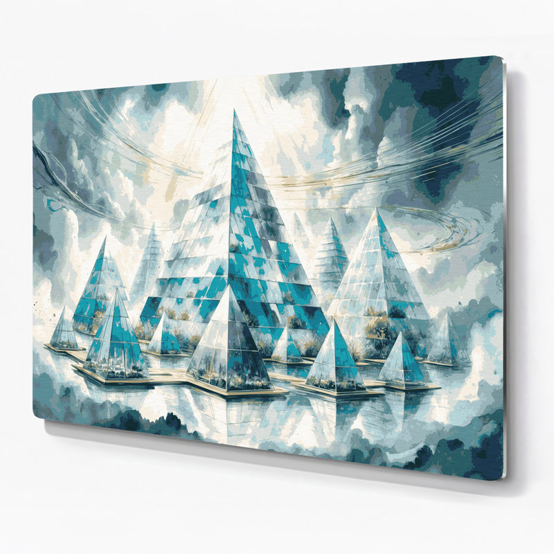 Art mural en métal Sci Fi, H 240 po x l 360 po x P 0,05 po