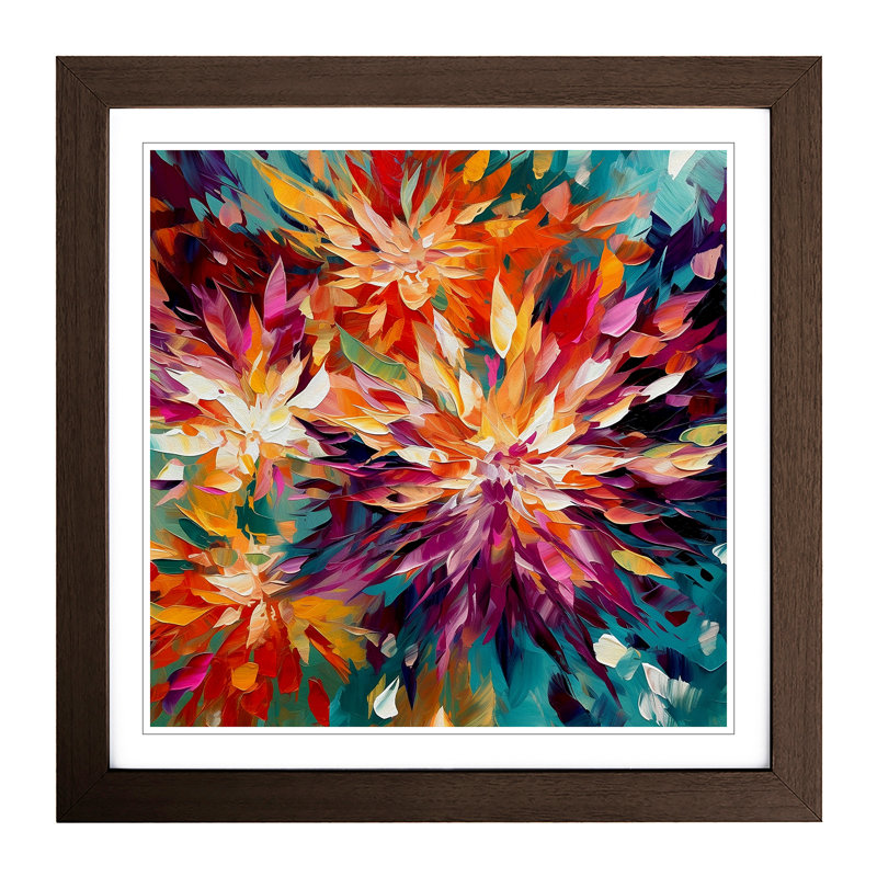 Single Picture Frame Print on Wood, Walnut