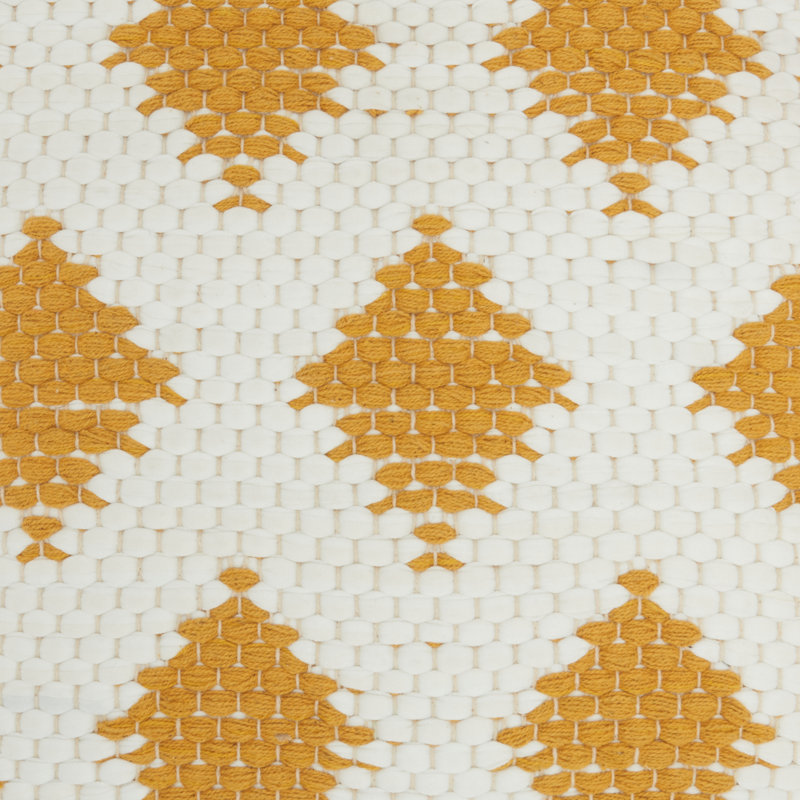 Housse et insert de coussin carré en coton, Moutarde
