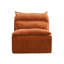 Canapé à 3 places avec dossier entièrement compressé, adapté pour le salon, la chambre à coucher, polyester, orange-79601396