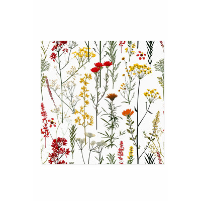 «Botanical Cottagecore Wildflower Garden VI Cottage», reproduction d'art non encadrée