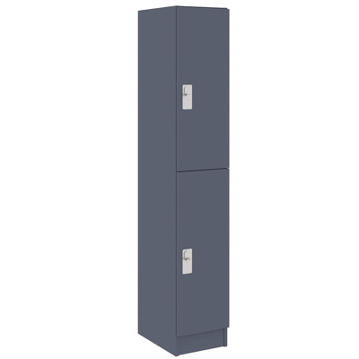 Armoire-penderie simple à deux compartiments avec porte