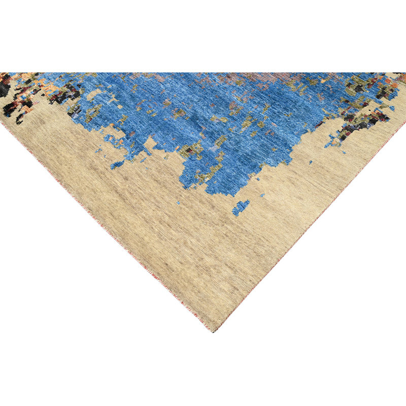 WINDBC032BEMU Hand Knotted Area Rug in Beige, Rectangle 12' x 15'