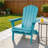 Set of 6 Solid Wood Folding Adirondack Chairs, Outdoor Lounge Patio Chairs for Garden, Lawn & Backyard-279451869