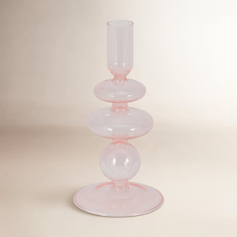 Porte-bougie Rockleigh , Rose, H 11 po x l 4 po x P 4 po