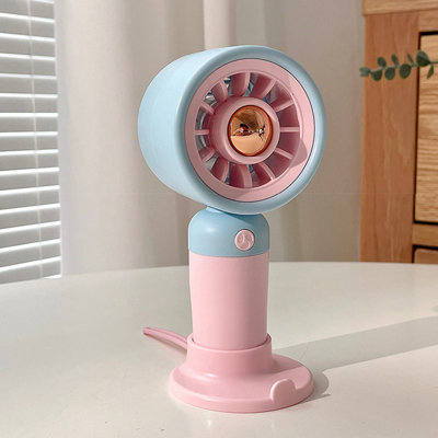 Mini ventilateur à main kbndieu, ventilateur de poche portable, ventilateur personnel rechargeable à piles 250 mAh, une heure de travail pour les activités de plein air, cadeau d'été