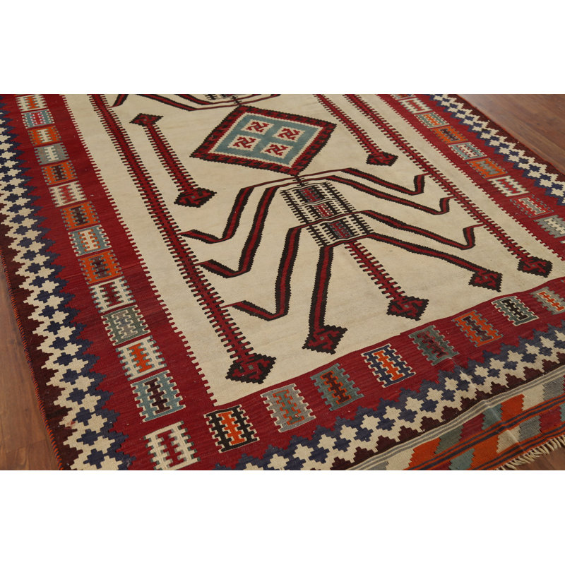 Tapis kilim à teinture végétale 6 x 10