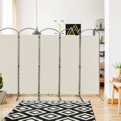331cm W x 188cm H 6 - Panel Metal Folding Room Divider