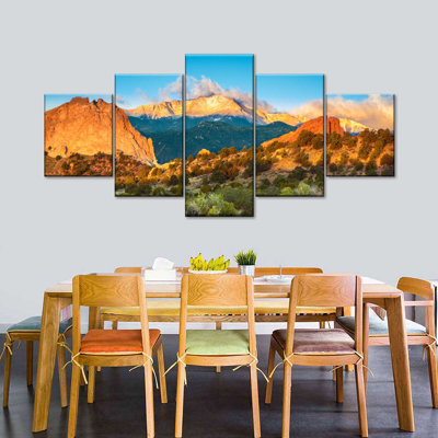 " Pikes Peak Mountainscape " 5 - Pieces
