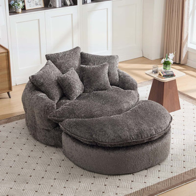 Lazy Sofa Footrest Standalone(Only Bench), Comfortable and Multifunctional Recliner for Relaxation and Leisure Activities