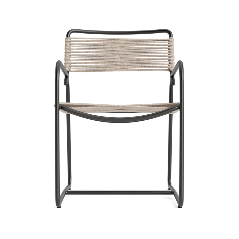 Walter Lamb Outdoor Lounge Chair, Textured Pewter/Pebble