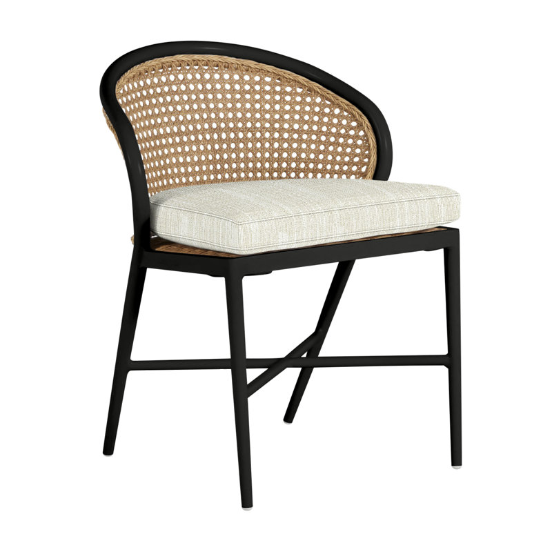 Havana Side Chair, Welt, Perigold Etta Vapor, Black