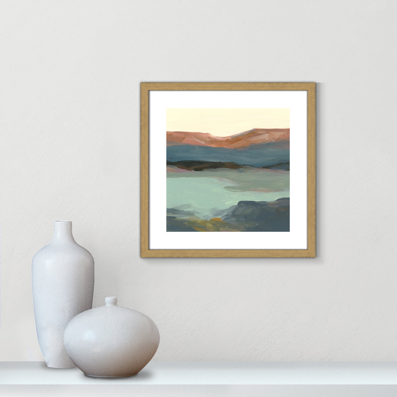 «Euzelia Rolling Bluff» par Carol Robinson - reproduction d'art, H 18,25 po x l 18,25 po, Papier dans un cadre photo