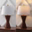 Lampe de table DEL sablier en métal tissé 27 po Averiana-1731509328