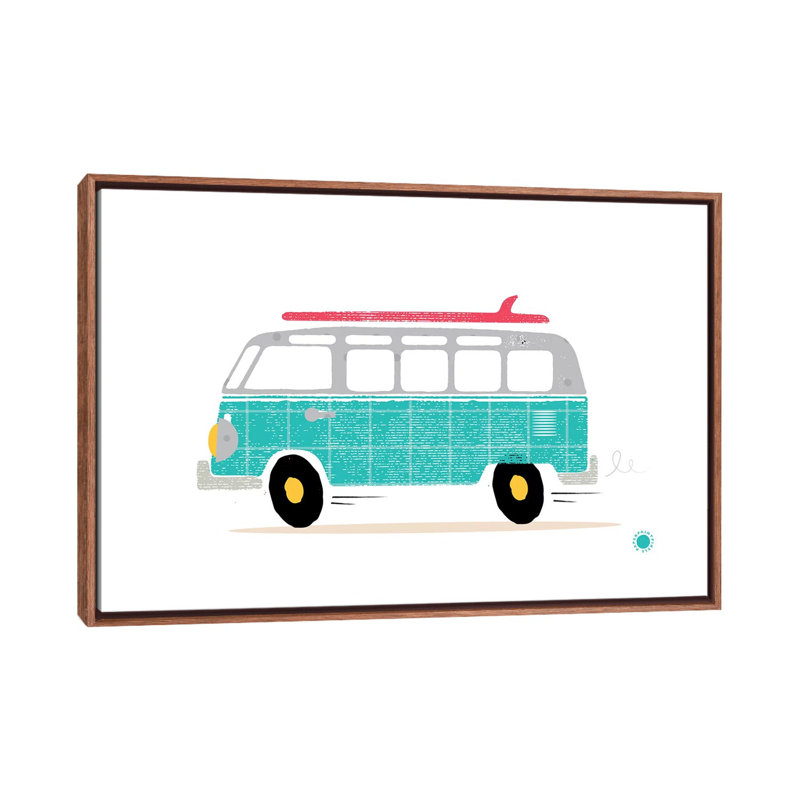 " Van ", No Mat, Brown Framed Canvas, 40" H x 60" W x 1.5" D