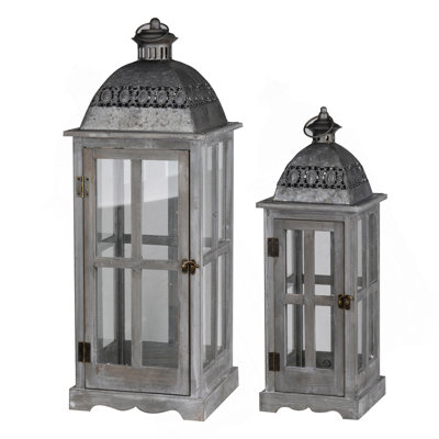 Wooden Candle Lantern Decorative, Hurricane Lantern Holder Decor For Indoor Outdoor, Home Garden Wedding
