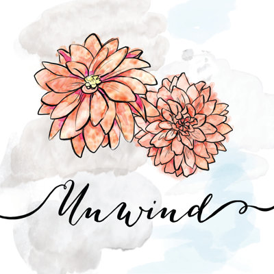 Unwind Flowers - Wrapped Canvas Painting