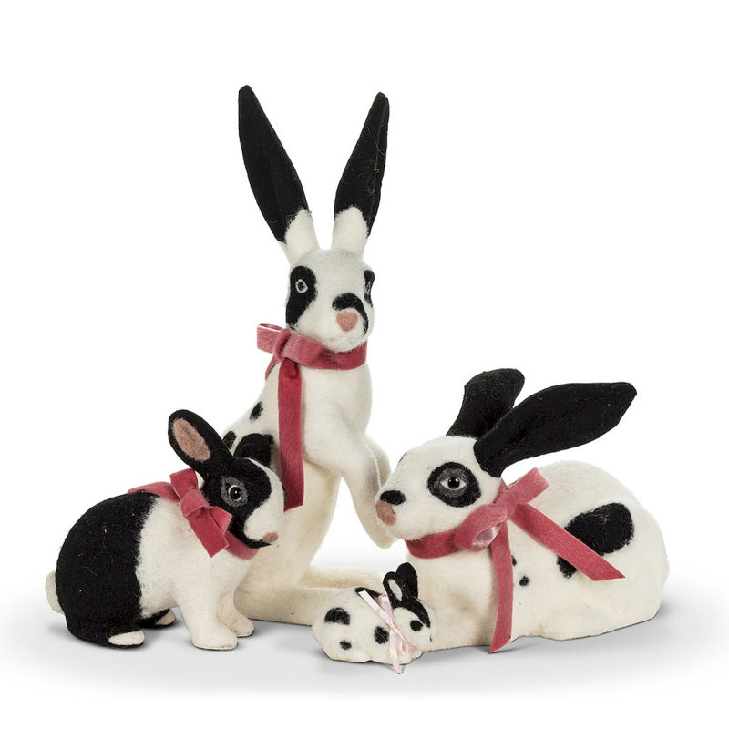 Figurine de lapin assis feltonville