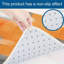 Ensemble de 2 tapis de cuisine abstraits orange et gris