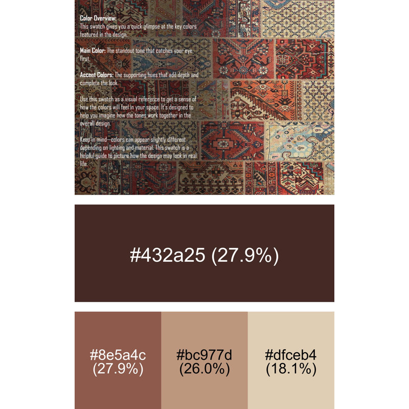 Tapis contemporain rouge / bleu / orange, Rectangle 2 pi x 3 pi
