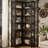 78.7-Inch Tall 7-Tier Industrial Corner Bookshelf With Smart Space-Saving Design And Heavy-Duty Storage Capacity.