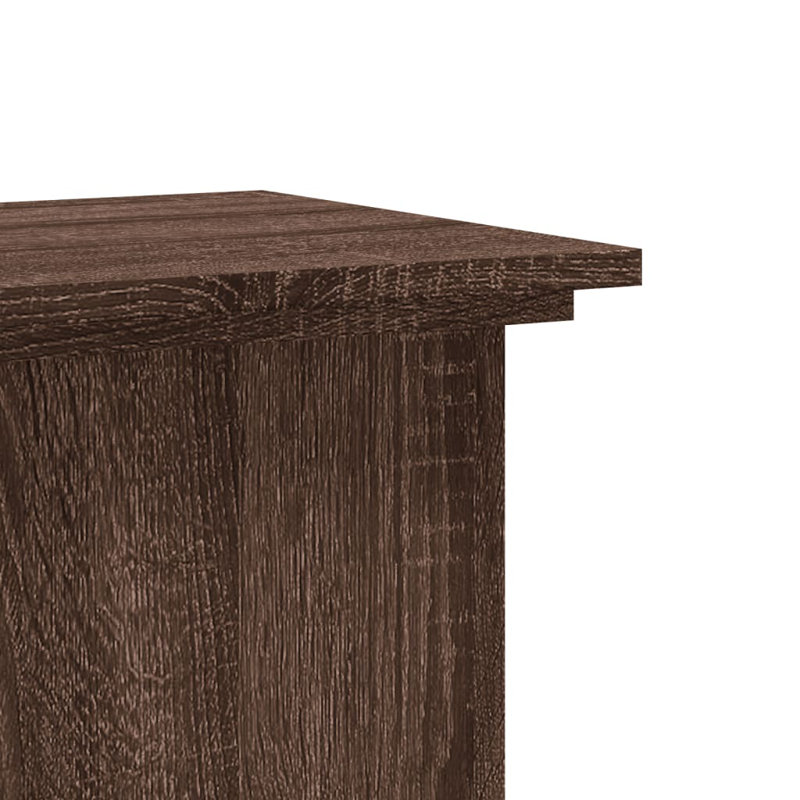 Rykin 1 Tier Plant Stand, Brown oak/Look