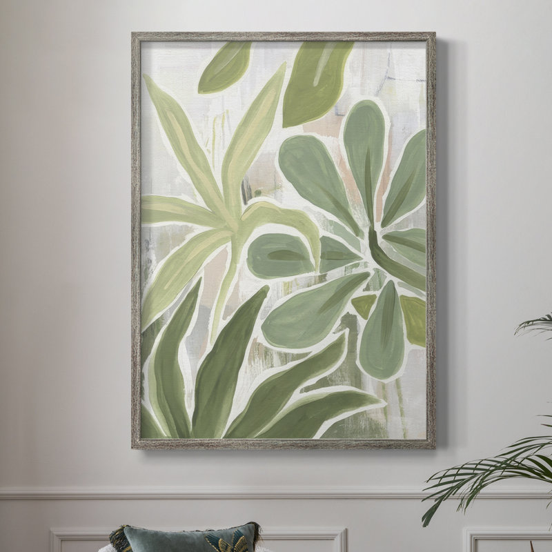 «Tropical Graffiti II», reproduction encadrée - bois massif, H 11 po x l 9 po