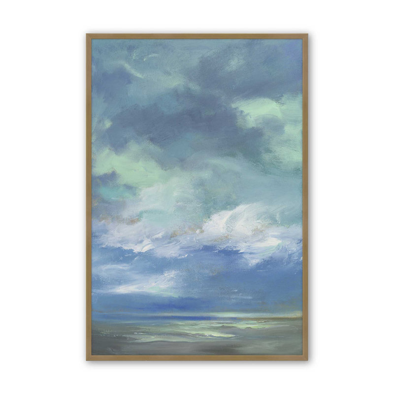 Luminscent Dusk II, Cadre ouvert à coins ouverts, or brossé, H 15,25 po x l 12,25 po