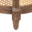 Table de bout ronde en bois de manguier et canne avec 2 tablettes-46574383