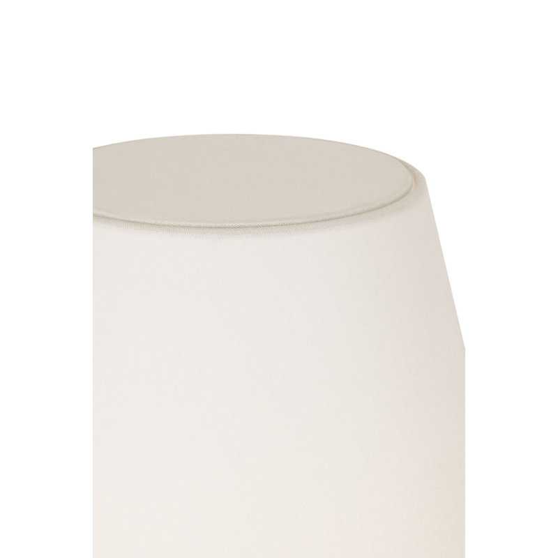 Crue 34" Table Lamp with Linen Shade, Natural Maple