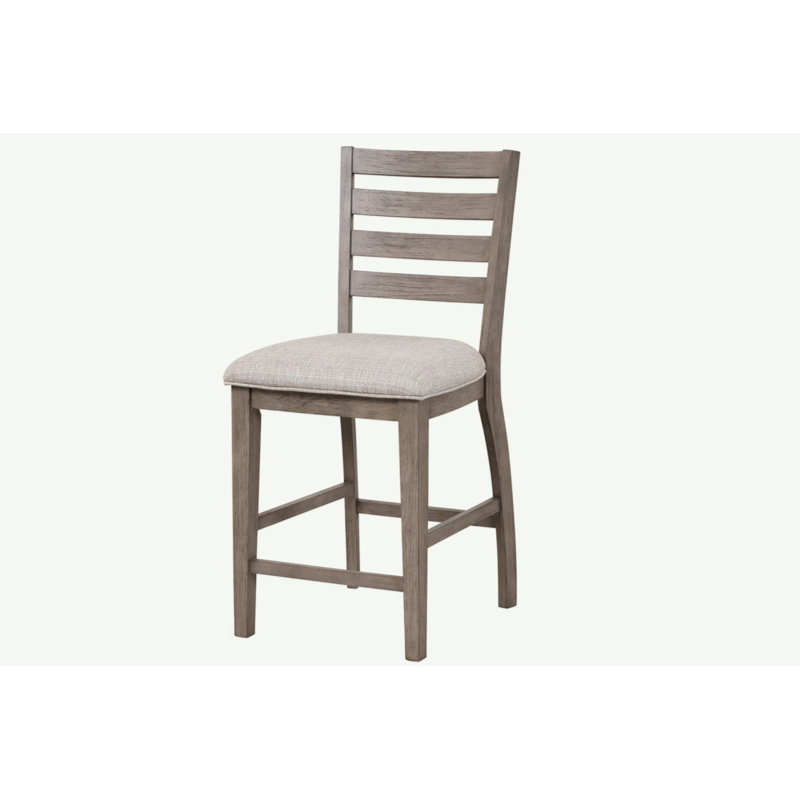 Counter Side Dining Stool W/ Ladder Back (Set Of 2)