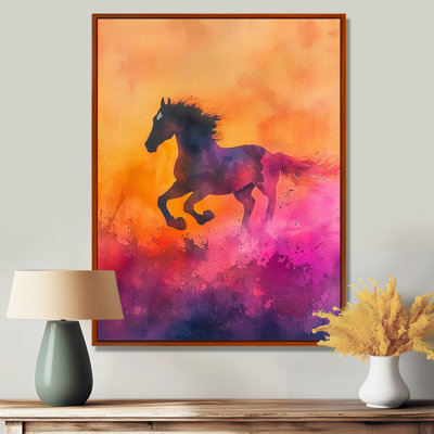 Margurete Fury Horse In Motion II - art mural grand cheval