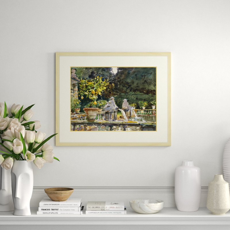 Garden Study 2' Framed Print on Glass