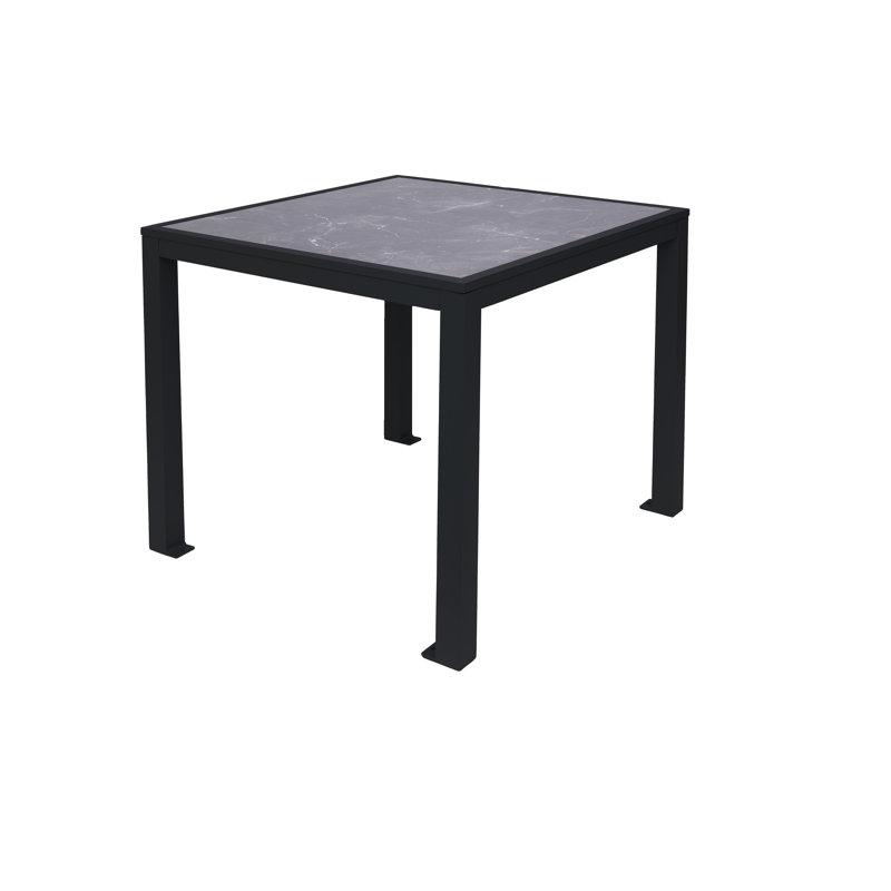 Table carrée L 32 po x l 32 po Surf Inlay, Noir