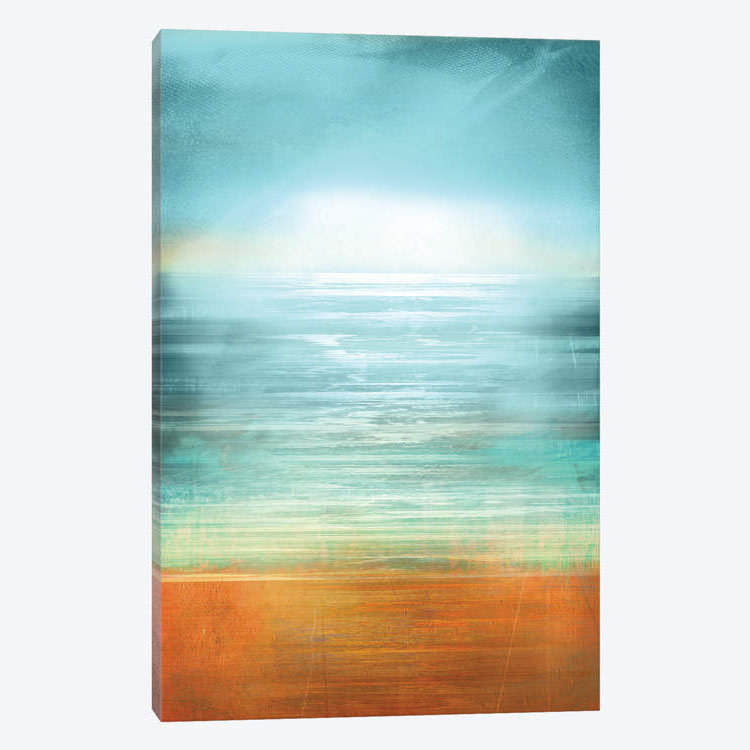 «Ocean Abstract», reproduction d'impression sur toile, H 60 po x l 40po x P 1,5 po, Toile tendue, Pas de tapis