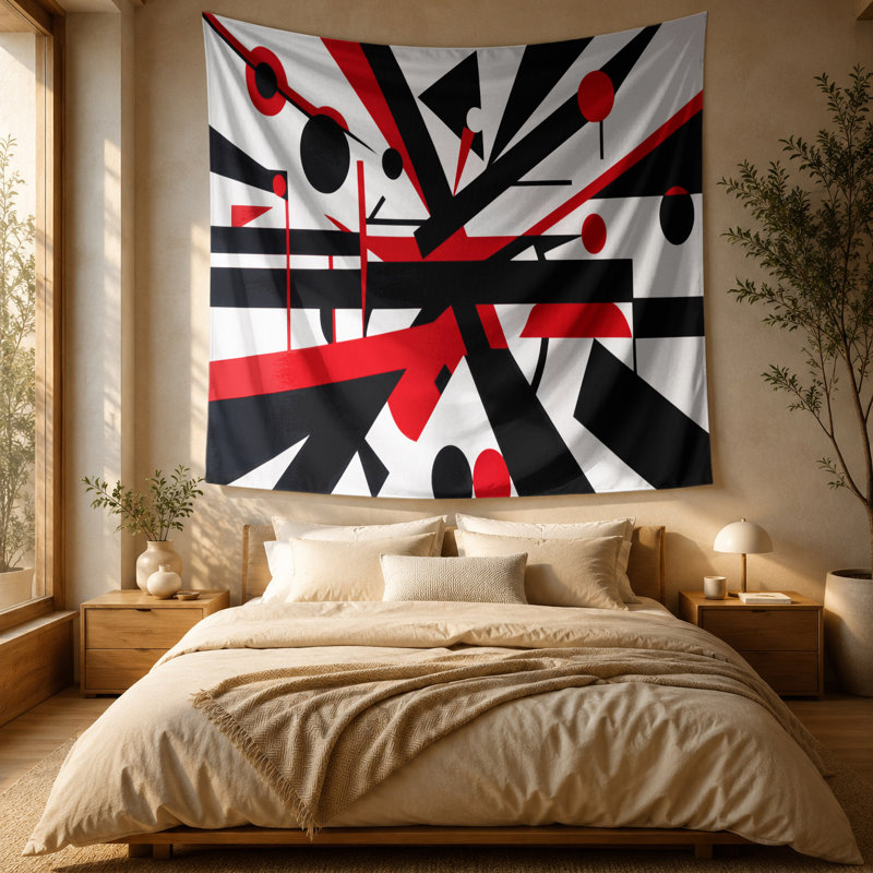Tapisserie murale «Geometric Abstraction 100», 88 po x 104 po