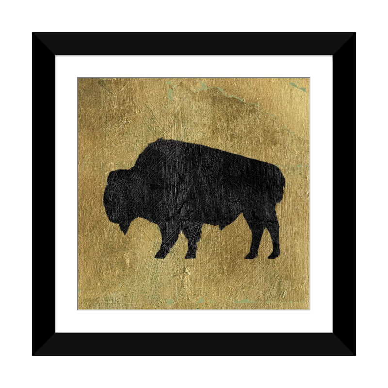 « ii », impression sur toile Golden Lodge, H 16 po x l 16 po x P 1 po, Papier d'art encadré noir, Blanc