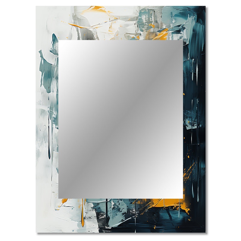 Bliss Of Happiness In Yellow And Blue III - Abstract Collages, 40 po x 30 po